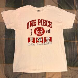 Large Gildan Shirts Nwt One Piece Japan Anime White Tee
